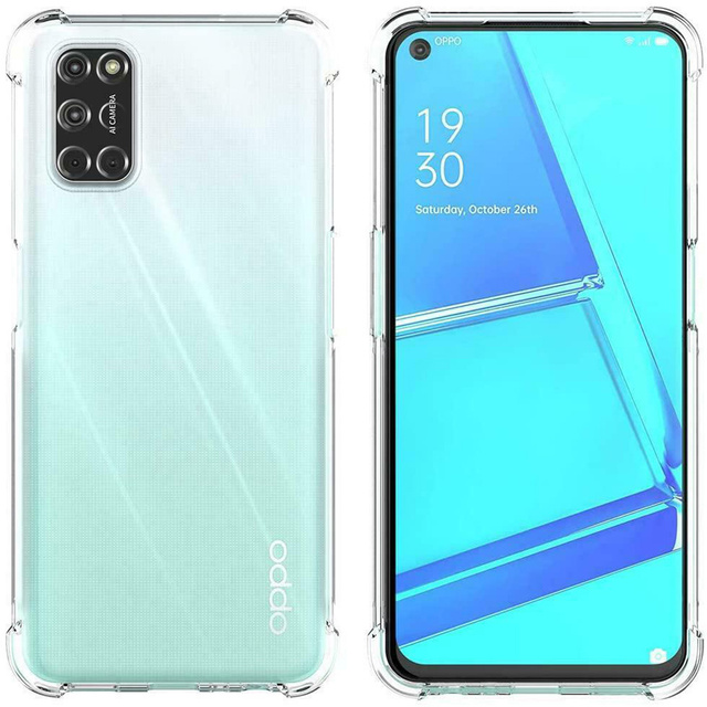 Alogy Etui na telefon pancerne ShockProof do Oppo A54/ A74/ A93 5G  Przezroczyste