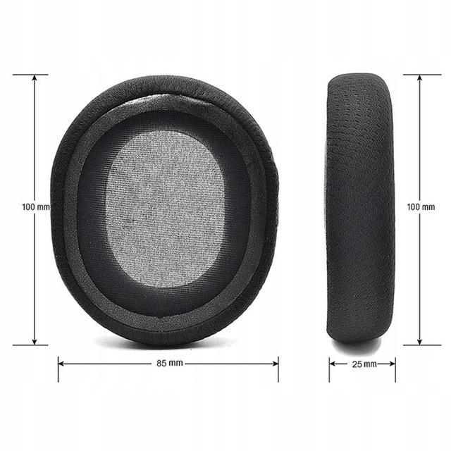 Alogy Nauszniki Gąbki na słuchawki pady do STEELSERIES ARCTIS 1 3 5 7 PRO 9X Black