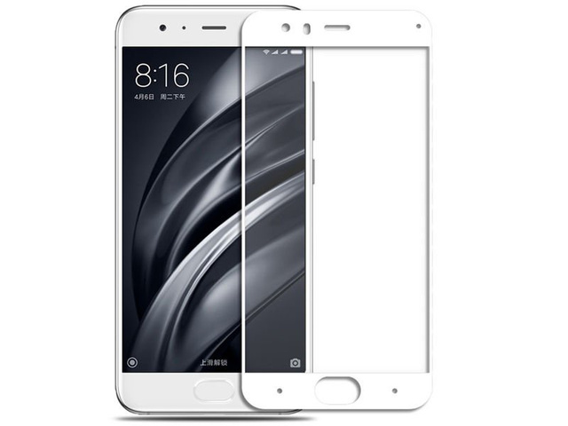 Szkło hartowane na cały ekran Xiaomi Mi6 9H Białe