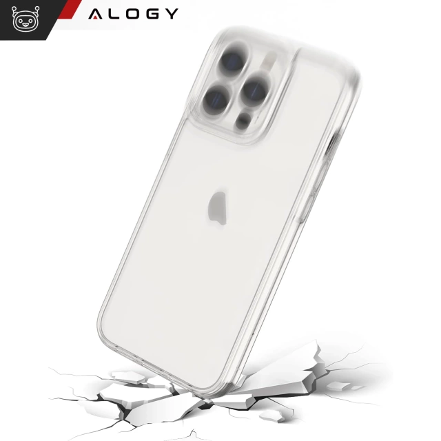 Alogy Etui na telefon pancerne obudowa Hybrid Case z osłoną na aparat do Apple iPhone 13 Pro Przezroczyste