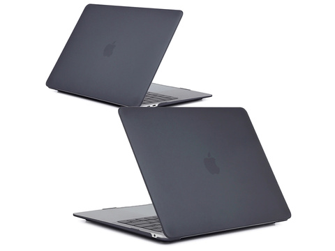 Etui Alogy Hard Case mat do Apple MacBook Air 13 2021 2020 M1 2019 2018 A2337 A2179 A1932  Czarne