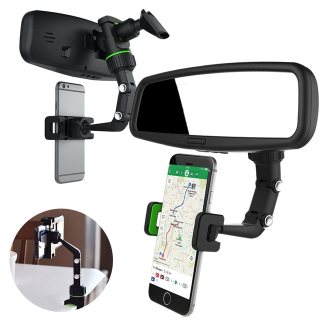 Alogy Uchwyt samochodowy obrotowy 360 stopni na telefon do auta na kokpit Czarny