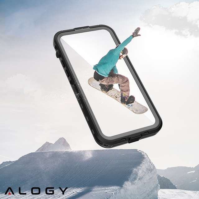 Pancerne Etui Alogy Wodoodporne IP68 Case z przezroczystym tyłem obudowa 360 do MagSafe do Apple iPhone 14 Pro