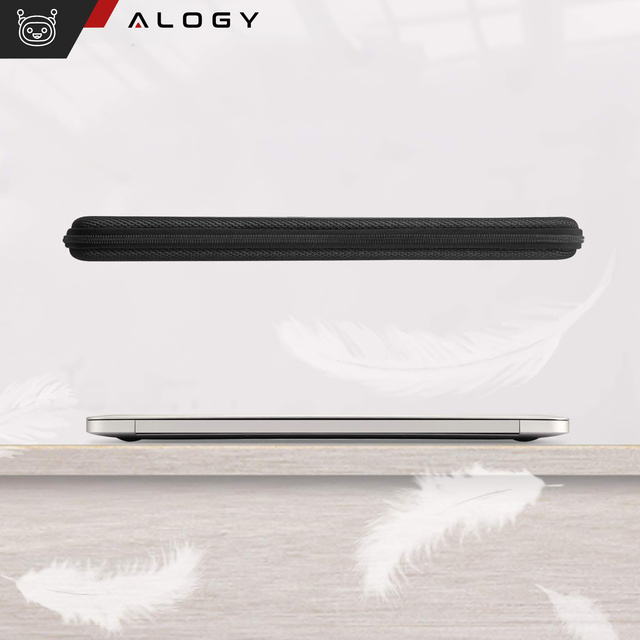 Alogy Hard Foam Bag Torba na laptopa, MacBooka Air Pro 13.3" etui ochronne do laptopów 13-14" Czarna