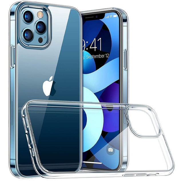 Etui na telefon silikonowe do iPhone 12/ 12 Pro silikonowe przezroczyste