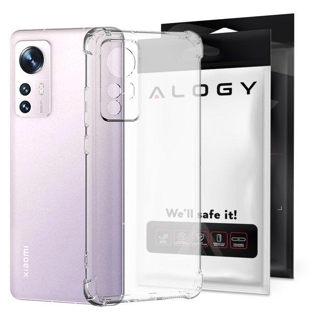 Alogy Etui na telefon pancerne ShockProof do Xiaomi 12 5G Przezroczyste