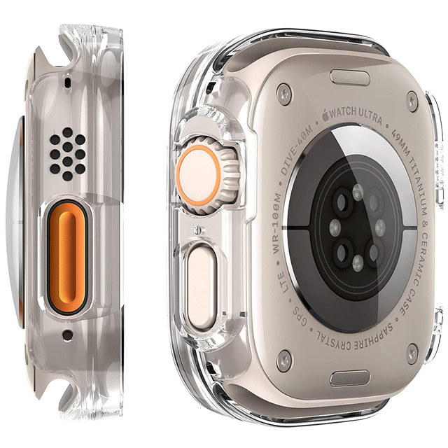 Alogy Protector Case 2w1 Obudowa ochronna z szkłem nakładka etui do Apple Watch Ultra 49mm Przezroczysta