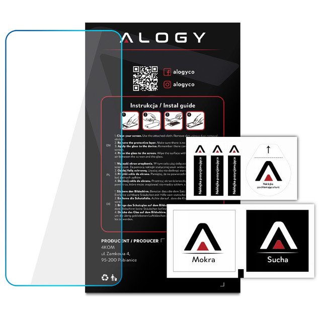 Alogy Screen Protector PRO+ Szkło hartowane 9H ochrona na ekran do Xiaomi 12T / 12T Pro