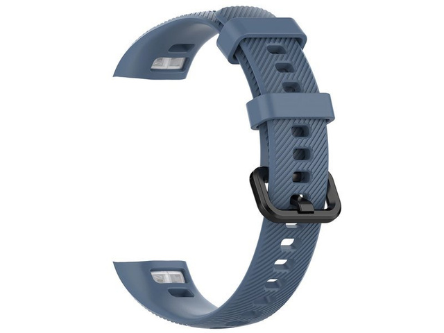 Alogy Pasek do smartwatch gumowy do Honor Band 4/5 Grafitowy