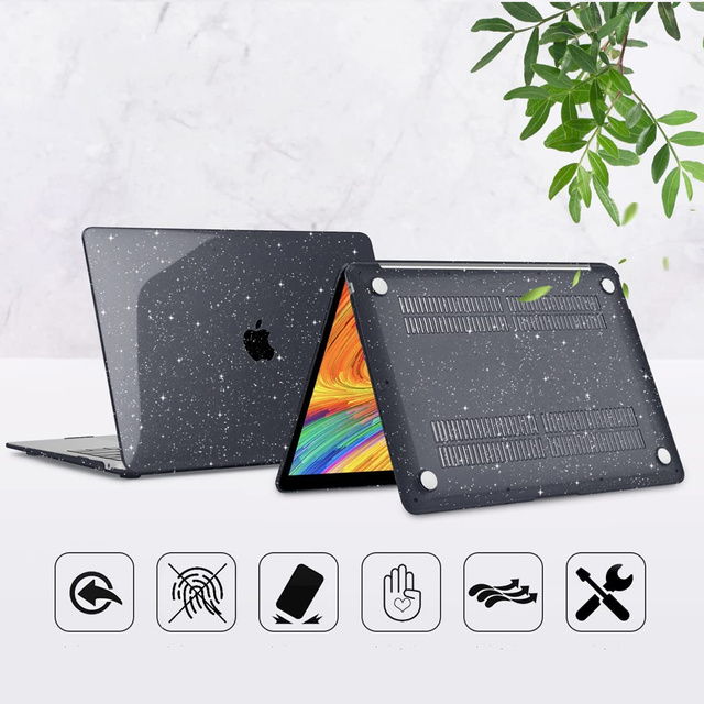 Alogy Etui Hard Case do Apple MacBook Air 13 M1 2020 Glitter Black