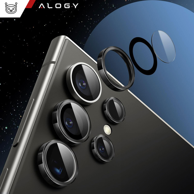 Alogy Lens Protector PRO+ Szkło do Samsung Galaxy S24 Ultra osłona na aparat obiektyw nakładka ochronna
