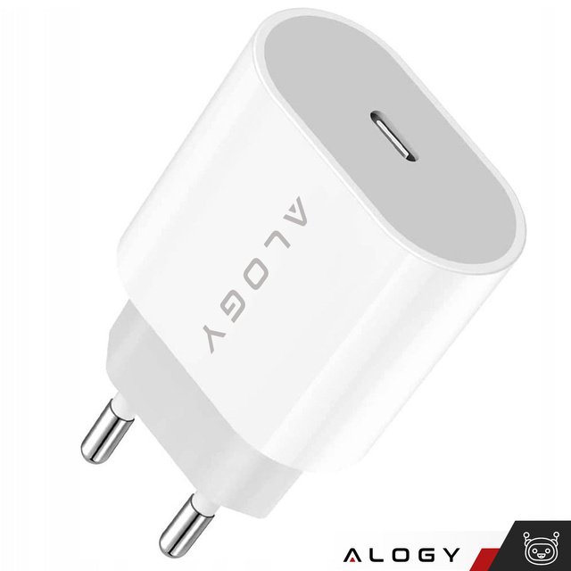 Alogy Ładowarka sieciowa szybka USB-C PD 20W Biała