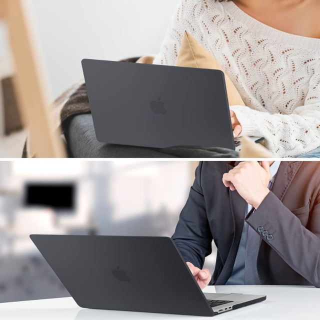 Alogy Etui Hard Case do Apple Macbook Air 13 2022 M2 Matowy Czarny