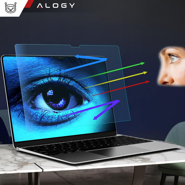 Alogy Screen Protect Film Folia ochronna Matowa na ekran do MacBook Air 15" 2023 z filtrem Anti Blue