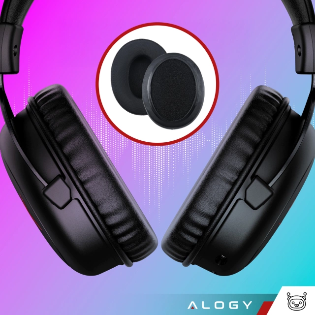 Nauszniki 2x wymienne pady gąbki do słuchawek do HyperX Cloud I / II / Alpha / Pro / S / X / Core / Stinger / Flight