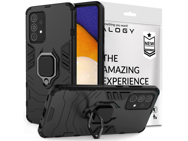 Alogy Etui na telefon Stand Ring Armor do Samsung Galaxy A72/ A72 5G czarne