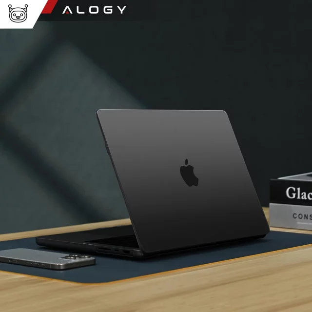 Etui ochronne do Apple Macbook Pro 16 - M1/M2/M3 2021-2023 Alogy AirGuard™ Elastyczna obudowa Matowa Czerń