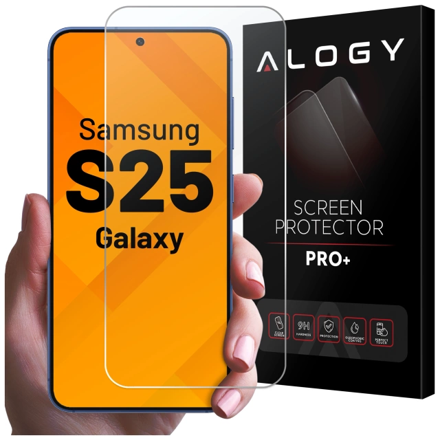 Etui Przezroczyste do Samsung Galaxy S25, Podwyższone Krawędzie, Idealne Dopasowanie, PC + TPU, Alogy HybridShield™ Case