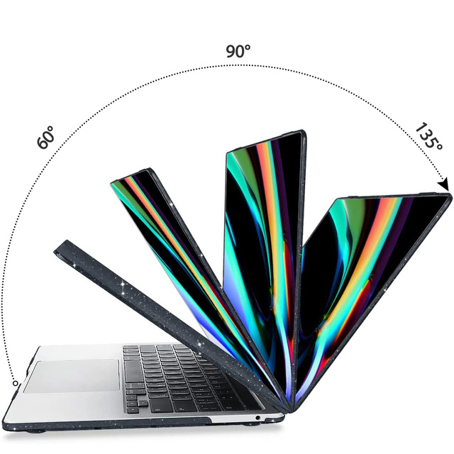 Alogy Etui Hard Case do Apple MacBook Pro 13 2016-2020 Glitter Black