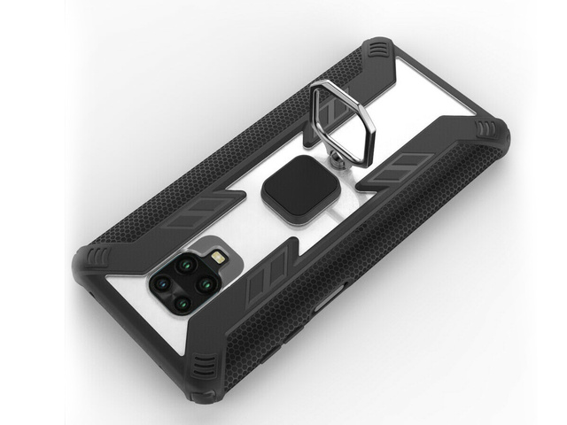 Alogy Pancerne etui Ring Carbon Holder do Xiaomi Redmi Note 9S/ Pro/ Max
