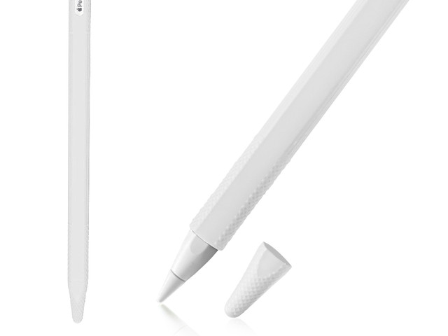 Alogy Etui ochronne na rysik pokrowiec obudowa na Apple Pencil 2 Białe