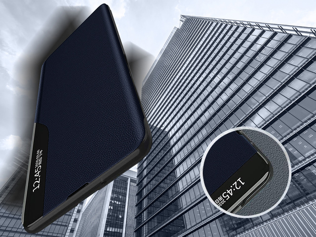 Alogy Etui na telefon portfel Smart View Cover do Galaxy A52 5G/ A52s Granatowe
