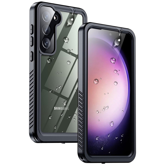 Alogy Etui do Samsung Galaxy S23+ Plus Pancerne wodoodporne IP68 360 Armor Case wbudowana szybka czarne