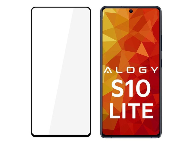 Alogy Szkło na telefon CF Full Glue do Samsung Galaxy S10 Lite czarne
