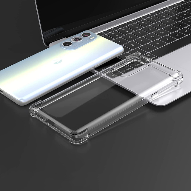 Alogy Etui na telefon silikonowe pancerne ShockProof do Motorola Moto Edge 30 Pro Przezroczyste