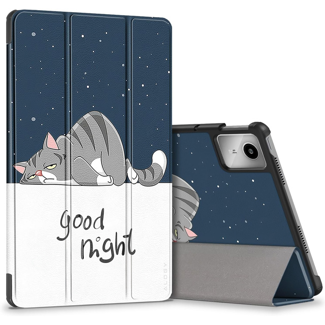 Etui do Lenovo Tab K11 / K11E 11” M11 10.95" TB330FU / TB330XU / TB331FC obudowa na tablet Case Alogy Book Cover Sleeping Cat + Rysik