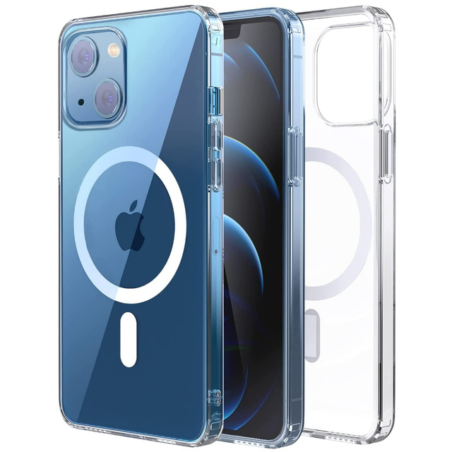 Alogy Etui do telefonu Ultra Slim Mag do ładowarek Qi do iPhone 13 Mini Przezroczyste