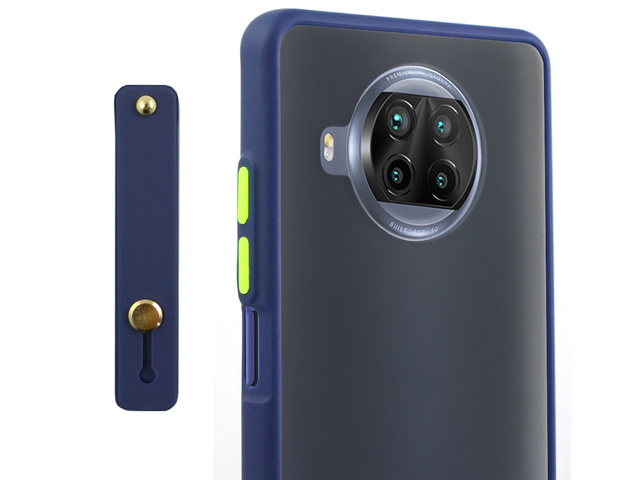 Alogy Etui na telefon bumper case z paskiem do Xiaomi Mi 10T Lite Granatowe