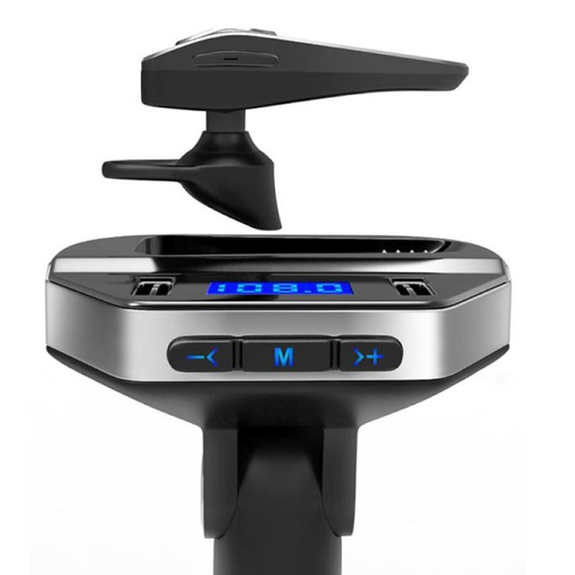 Alogy Ładowarka samochodowa Transmiter FM Bluetooth 5.0 Karta pamięci USB QC 3.0 USB-C PD 18W