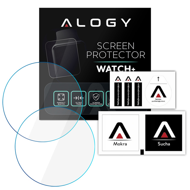 Alogy 2x Szkło Hartowane do smartwatcha do Samsung Galaxy Watch 5 44mm