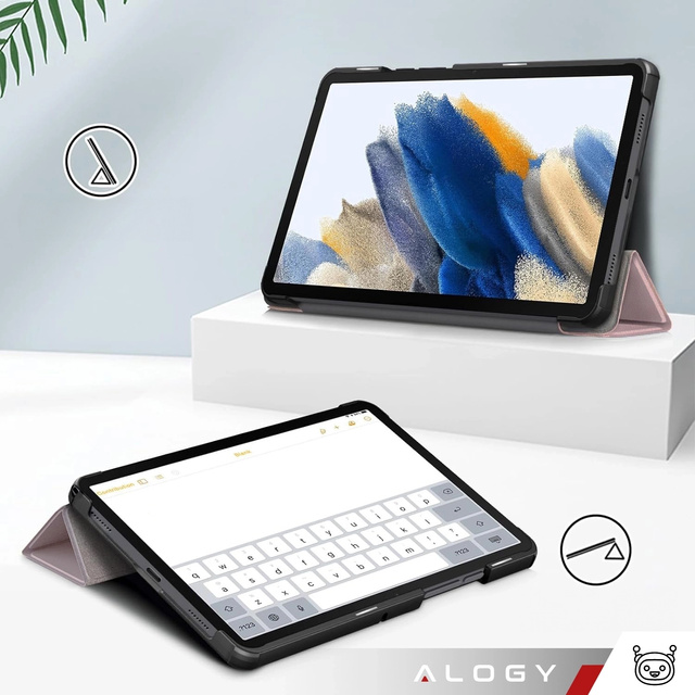 Etui do Samsung Galaxy Tab A9+ 2023 11" (X210/X215/X216) Alogy Book Cover Case obudowa ochronne Różowe