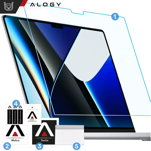  Alogy Screen Protect Film Folia ochronna Matowa na ekran do MacBook Pro 16 2023 2021