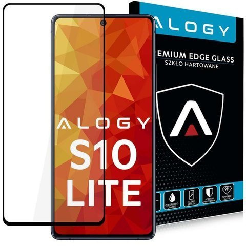 Alogy Szkło na telefon CF Full Glue do Samsung Galaxy S10 Lite czarne