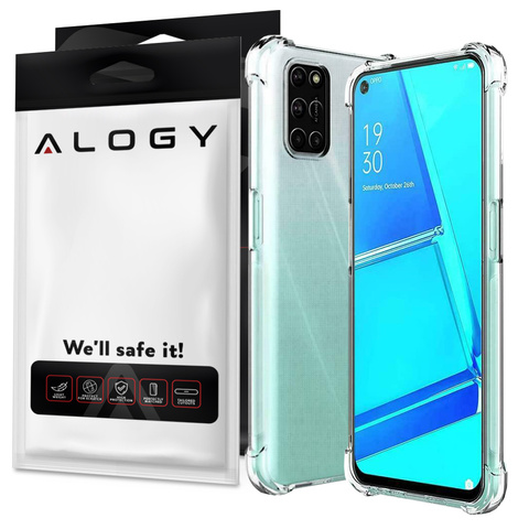 Alogy Etui na telefon pancerne ShockProof do Oppo A54/ A74/ A93 5G  Przezroczyste