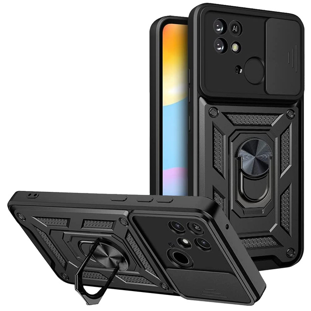 Alogy Camshield Stand Ring Etui na telefon z osłonką na aparat do Xiaomi Redmi 10c