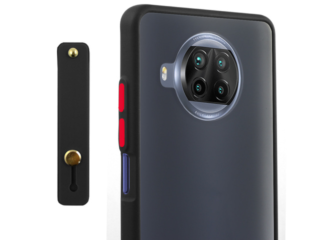 Alogy Etui na telefon bumper case z paskiem do Xiaomi Mi 10T Lite Czarne