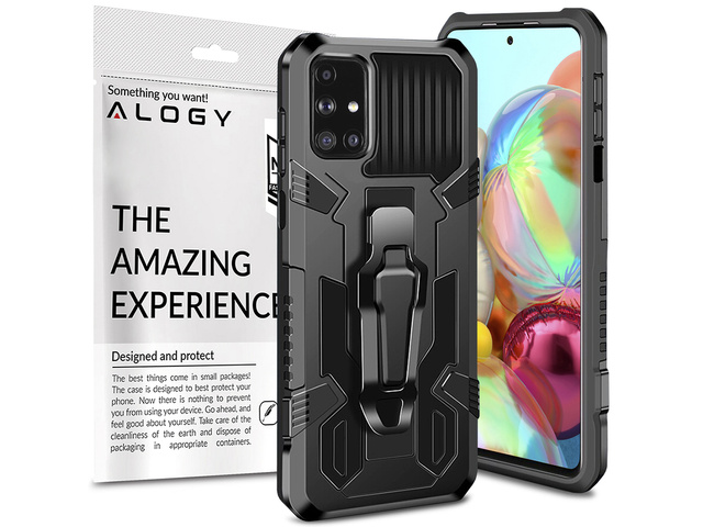 Alogy Etui ochronne pancerne z podstawką do Samsung Galaxy M51