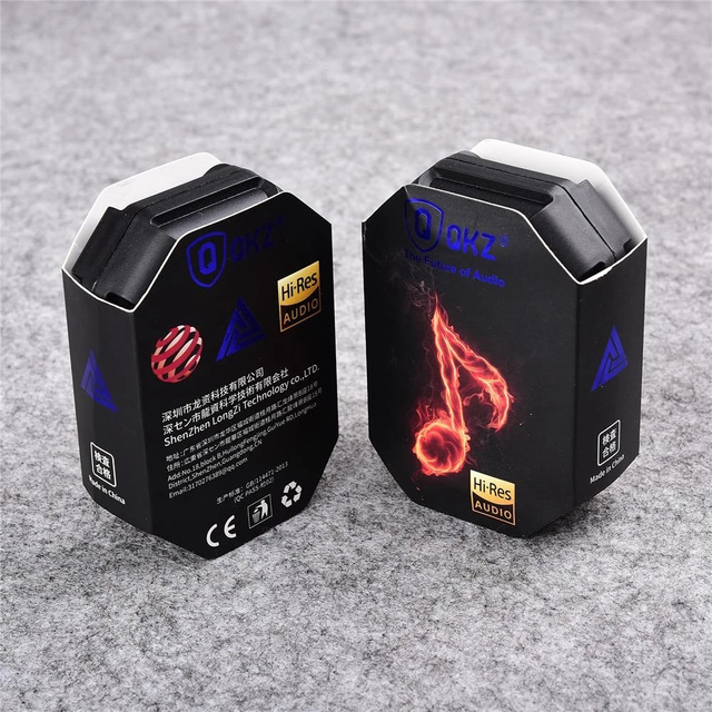 QKZ AK6 Słuchawki przewodowe do biegania Stereo Hi-Res ze złączem mini Jack 3.5mm Czarne