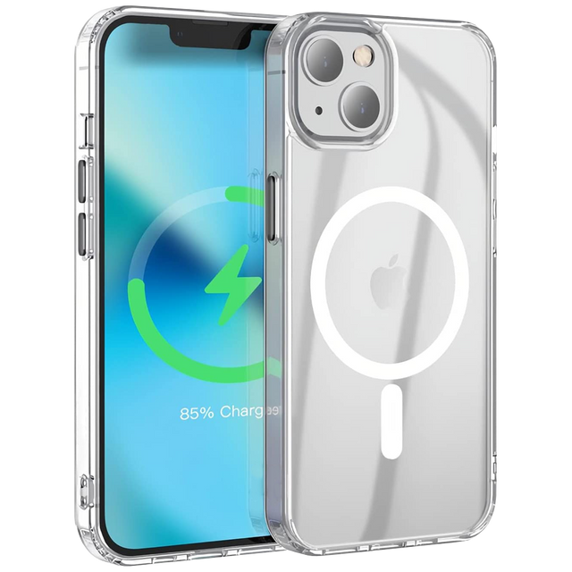 Alogy Etui do telefonu Ultra Slim Mag do ładowarek Qi do iPhone 13 Mini Przezroczyste