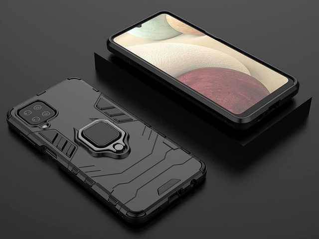 Alogy Etui na telefon Stand Ring Armor do Samsung Galaxy A12/ A12 5G/ M12 czarne