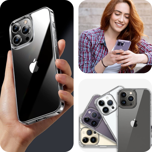 Alogy Etui na telefon Hybrid Case do Apple iPhone 14 Pro Max Przezroczyste
