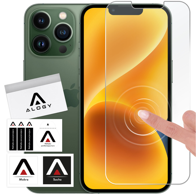 Szkło hybrydowe do Apple iPhone 13 Pro Max na ekran Alogy Flexi Glass 9H Case Friendly płaskie na ekran