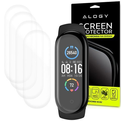 Alogy Folia hydrożelowa x5 Hydrogel do Xiaomi Mi Band 5