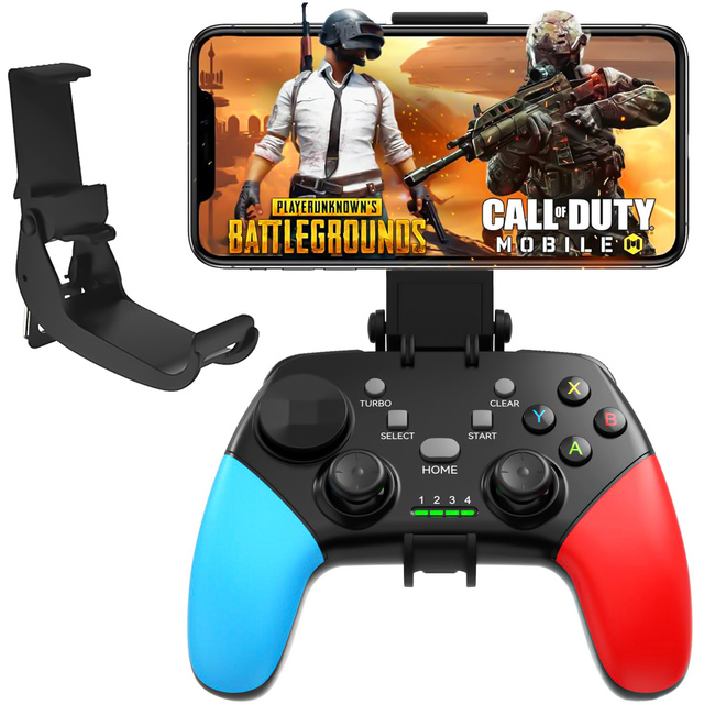 Gamepad Alogy Pad bezprzewodowy z uchwytem na telefon Gaming Set Czarny
