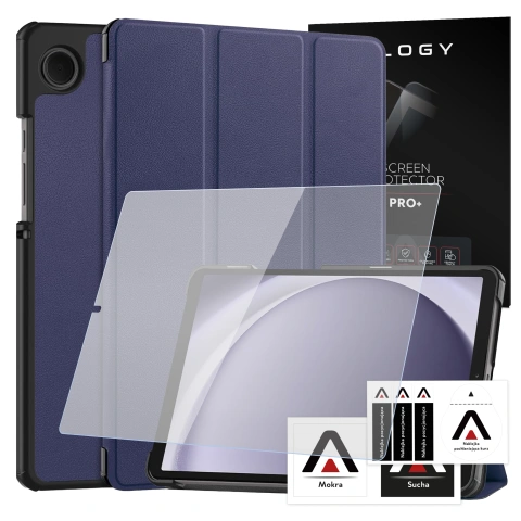 Etui do Samsung Galaxy Tab A9 2023 8.7" X110 / X115 obudowa na tablet Case Alogy Book Cover Granatowe
