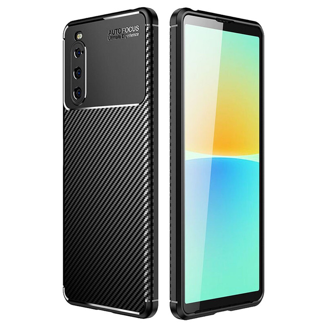 Alogy Etui na telefon obudowa ochronna Carbon Case do Sony Xperia 10 IV 2022 Black